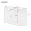 Armoire de rangement moderne 55,1 po - 2 portes et 2 tiroirs-1748469053