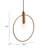 Irenza 1 - Light Bronze Unique/Statement Pendant