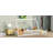 Twin Tent-Shaped Floor Bed,Teepee Bed With Guardrails,Slats,White-818373623-818373608