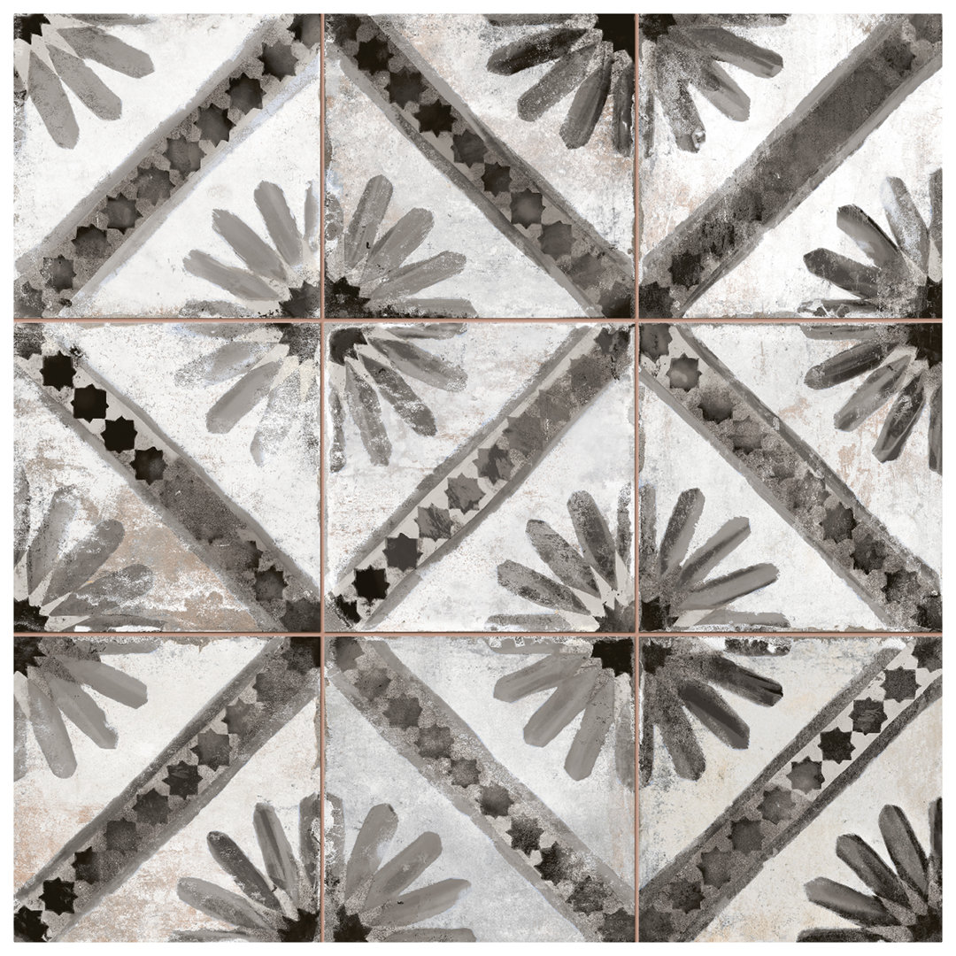 Harmonia 13" x 13" Ceramic Patterned Wall & Floor Tile Merola Tile 