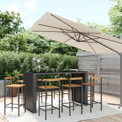 Lieu 40cm Solid Wood Bar Set
