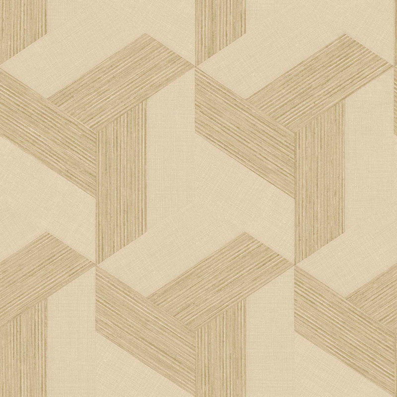 Galerie Synergy Geometric Wallpaper, Dark Beige