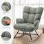 Solid + Manufactured Wood/Iron Rocking Chair-1708616326