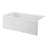Condris Opal 60"x32" Acrylic Alcove Soaking Tub – Drain-Ready Left, Anti-Slip, White-119140499
