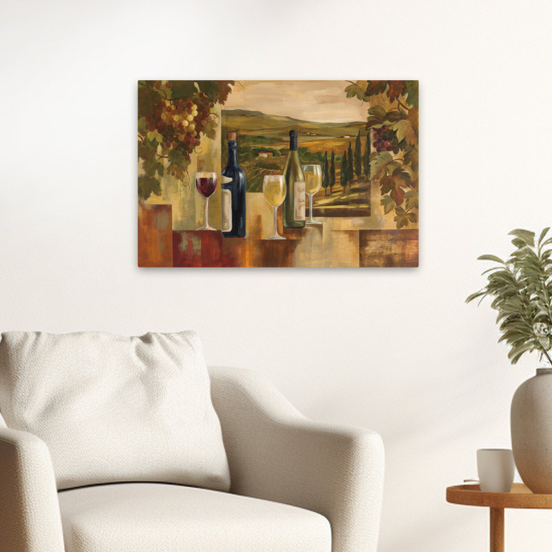 A Day At The Winery - Bouteilles en verre, H 24 po x l 16 po