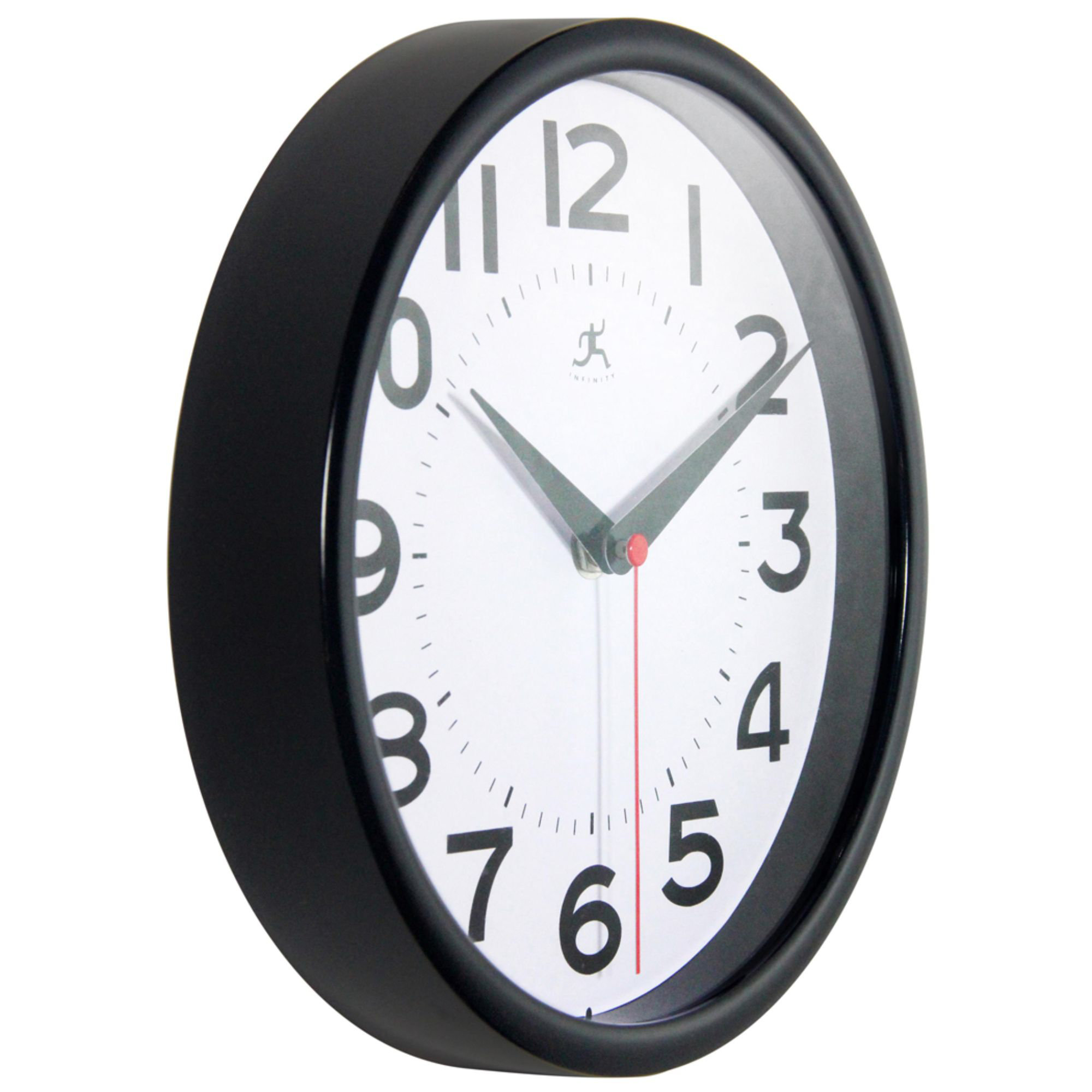 Infinity Instruments Modern/Contemporary Round Plastic Wall Clock 9 ...