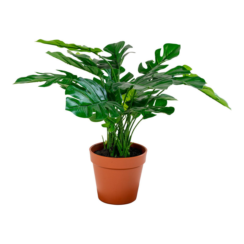 45 cm H Faux Plant in Plastic Planter