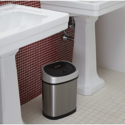 Nine Stars 3.2 Gallon Stainless Steel Motion Sensor Trash Can