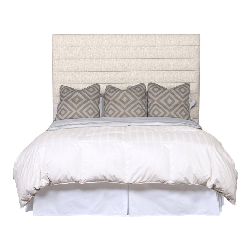Kelsey King Upholstered Panel Headboard, Perigold Soft Touch Chalk