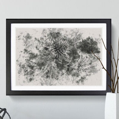 Thistle Flower Vol.5 Watercolour - Picture Frame Graphic Art