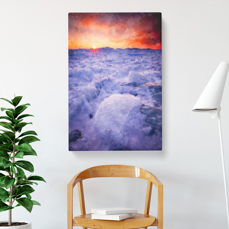 Field Of Ice - Wrapped Canvas, 60cm H x 40cm W x 3cm D