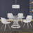 Nevil Round Glass Top Dining Table