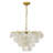 Marivelle 1-Light Dimmable Coastal Natural Capiz Shell Tiered Chandelier