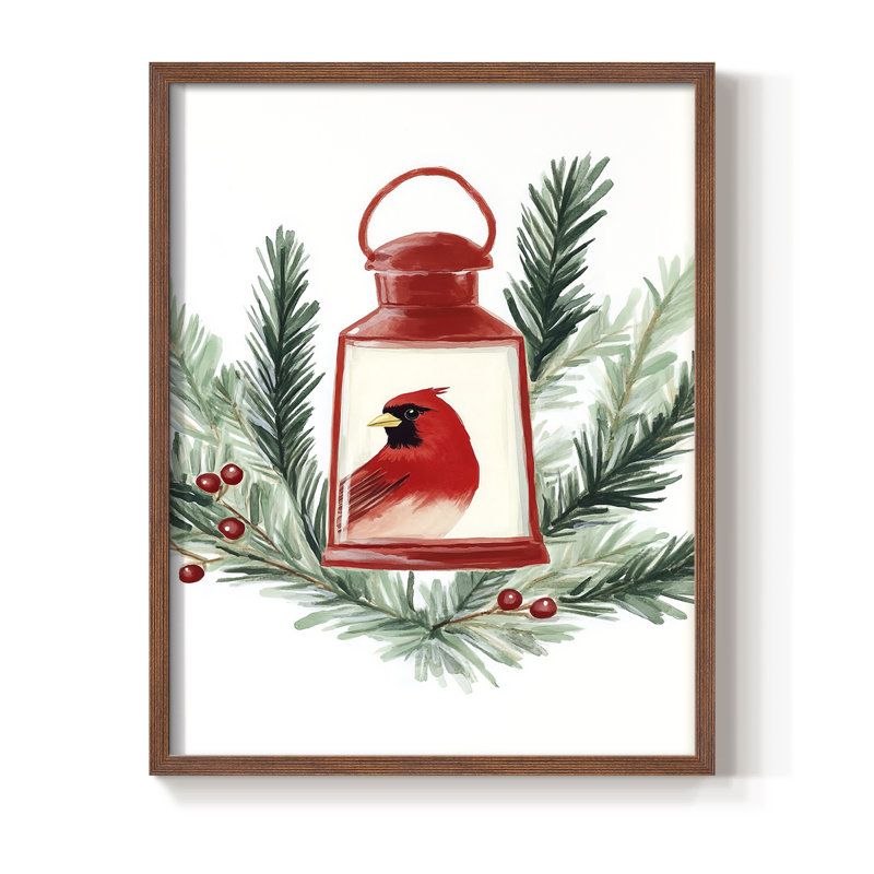«Christmas Holiday», art encadré CECLxxIV - bois massif, H 15 po x l 12 po