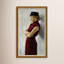 Lady in Red Framed Canvas