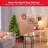 Pre-Lit Artificial Half National Christmas Tree With 8 Flash Modes