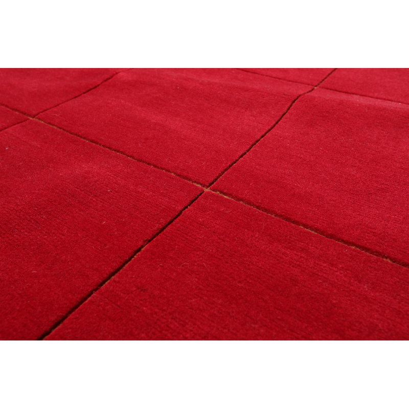Bacall One-of-a-Kind 4' X 6' 1970s Wool Area Rug Red