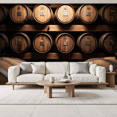 Murales de barils de whisky Peel and Stick Pile and Stick