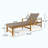 Modern WOOD + WICKER CHAISE LOUNGE