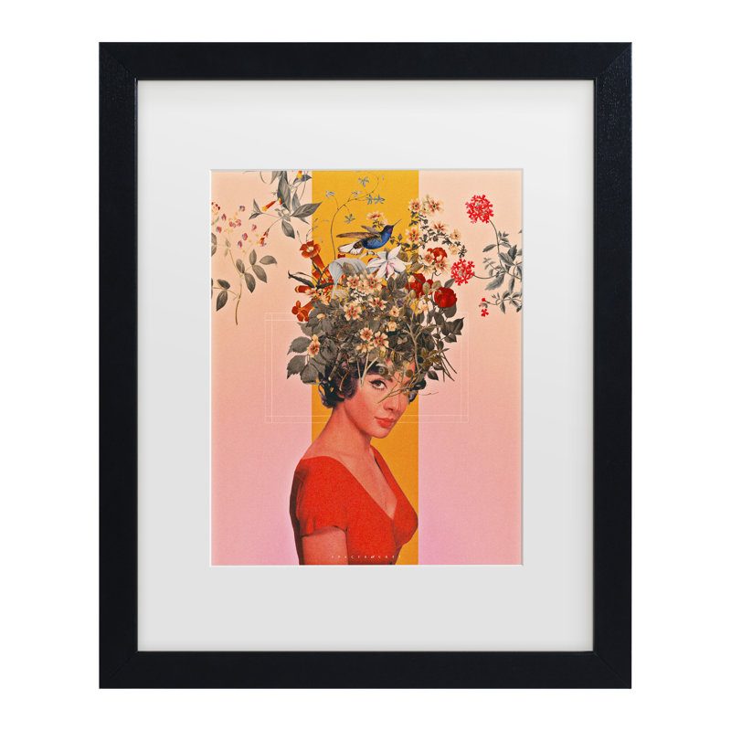 Spacerocket Art  589 Matted Framed Art, 18'' H x 22'' W, Black Framed