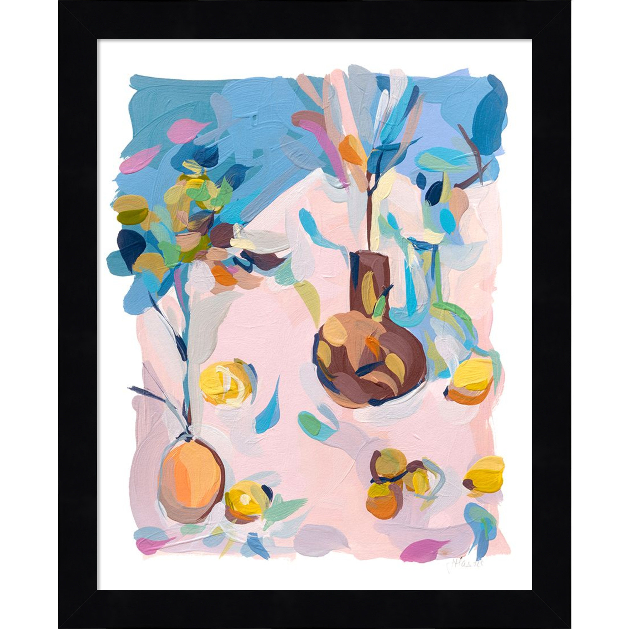 Still Life by Joanne Hastie, 11" W x 13" H, Black