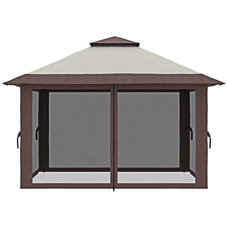 Pavillon de jardin avec filet Outsunny