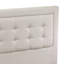 Ensemble de lit plateforme grand 2 pièces avec 1 lit plateforme et une table de bout pour la chambre à coucher - Fabrication fiable et durable - Tissu en lin bleu denim-1180438521-1180435175