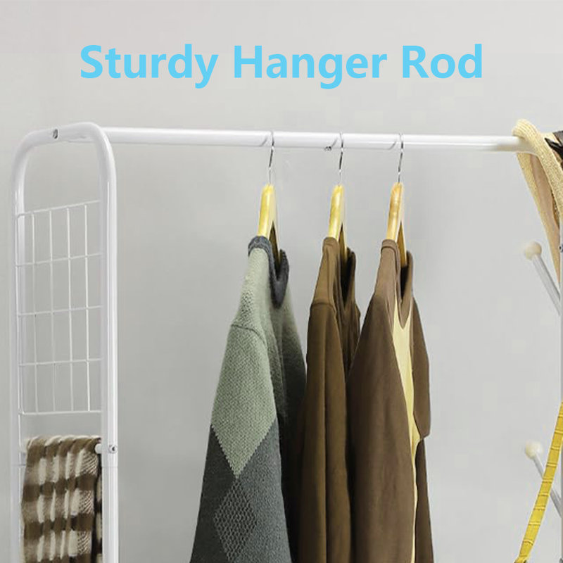Multi-Functional Hanger For Clothes, Dresses, Coats, Bags, And Shoes, White