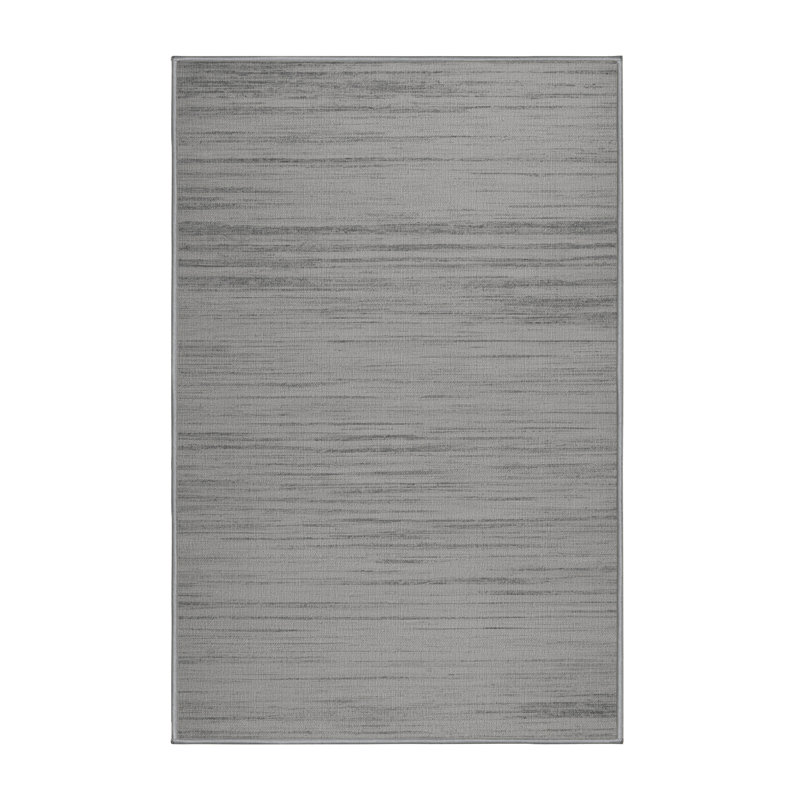 Machine Washable Solid Brown Area Rug, Rectangle 3' x 5'
