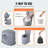 VEVOR 1.3 GPF Elongated 15.7 Comfort Height Chair Height Bidet Toilet with Seat Included