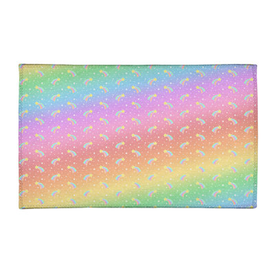 Tapis de couleur rouge/jaune/rose à l’étoile filante