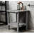 2-Tier Storage Adirondack Side Table,Grey