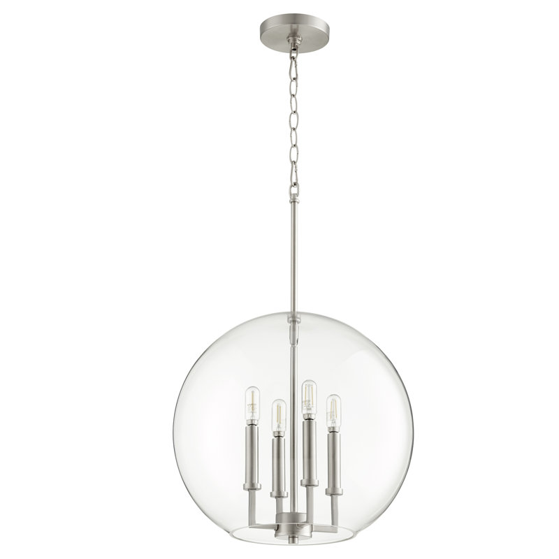 Castellano 4 - Light Unique/Statement Pendant, Satin Nickel