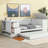 Twin Size Daybed with Trundle and Charging Station-1317554591