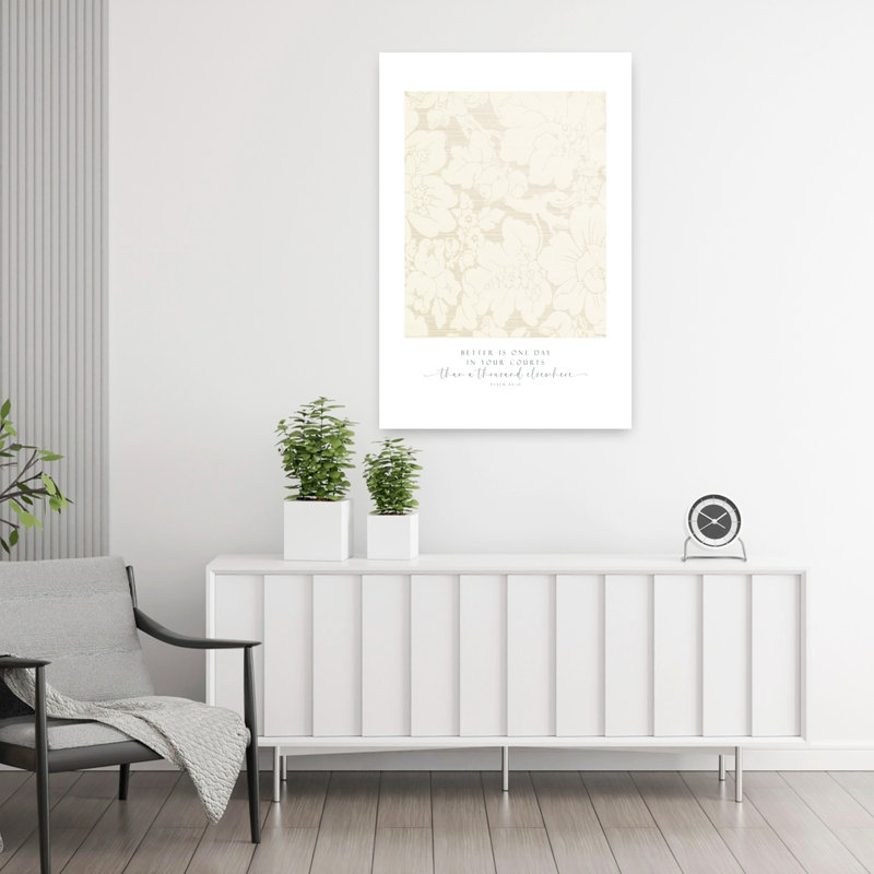 Better Is One Day Abstract Modern Wall Art, 36" H x 24" W