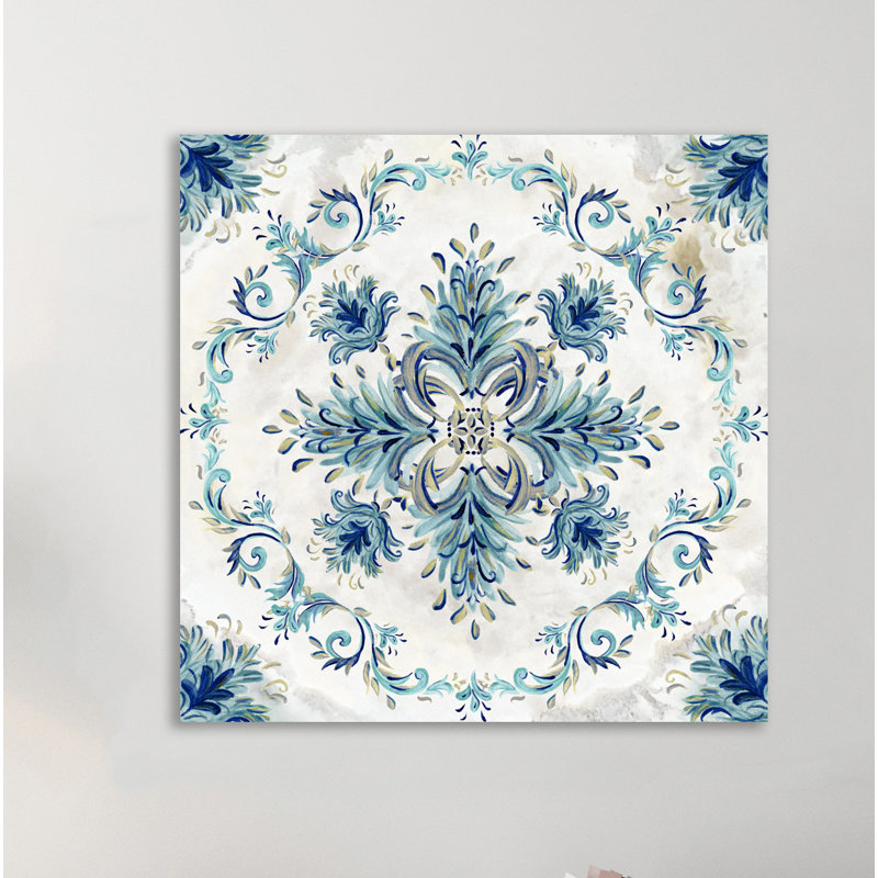 Medallion by Tre Sorelle Studios - Wrapped Canvas Painting, 30 cm H x 30 cm W