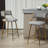 Two Pieces Bar Stools With Chromed Base And Footrest-763910814