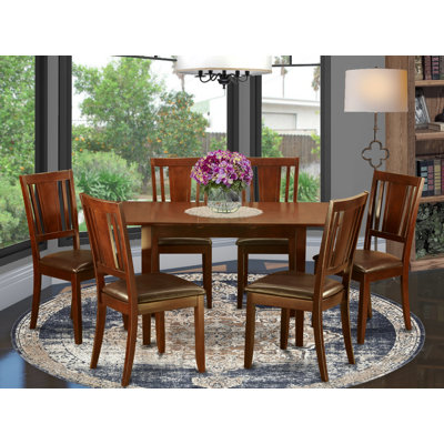 Valletta Butterfly Leaf Solid Wood Rubberwood Dining Set