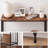 Console Table - Glass Shelf, Metal Frame