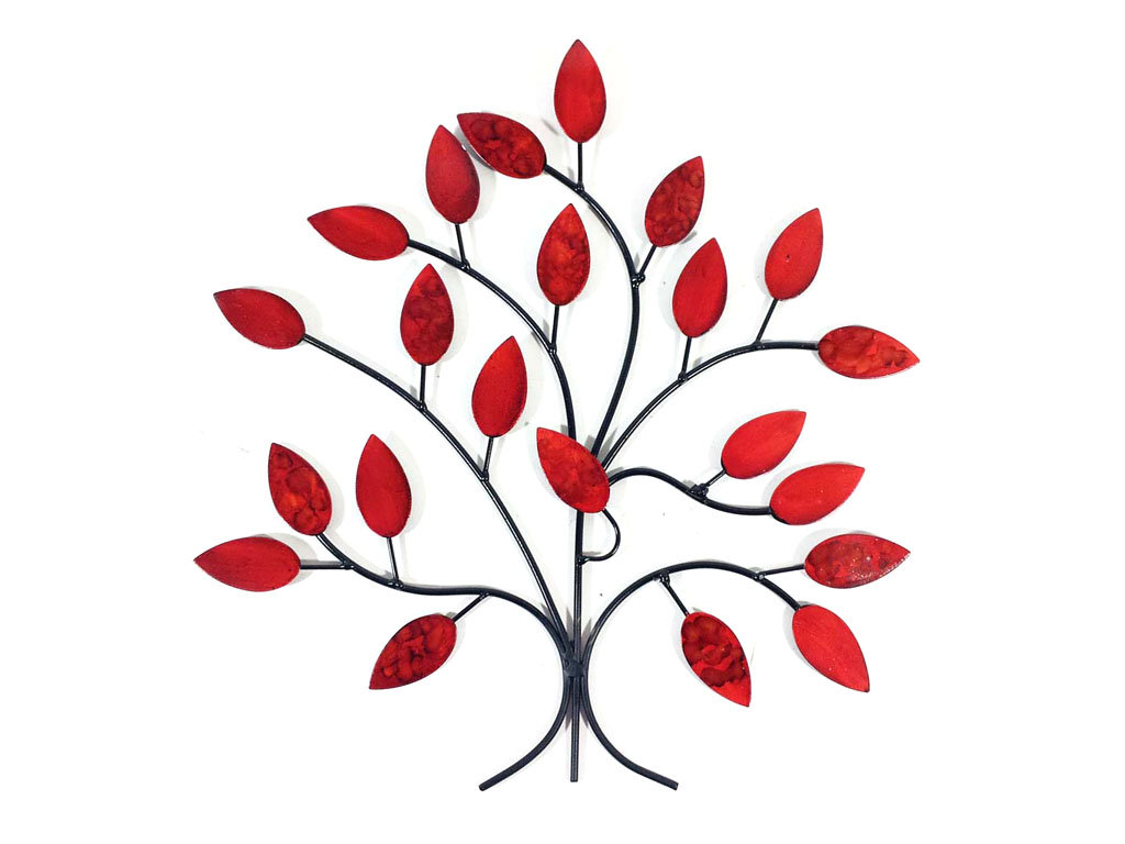 Handmade Trees And Nature Wall Decor on Metal