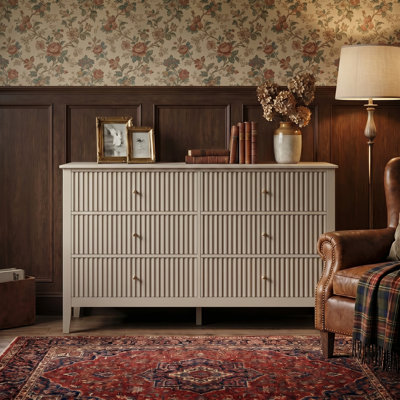 120 cm W Chest of 6 Drawers