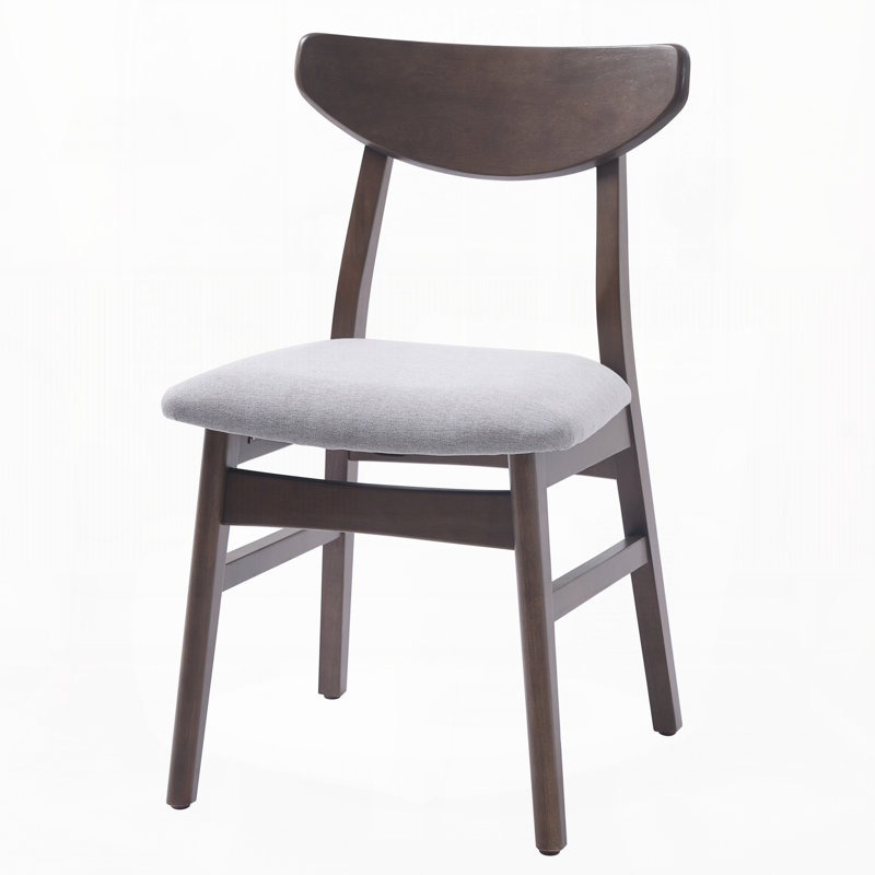 Ensemble de 4 chaises scandinaves modernes, Brun / gris, Brun / gris