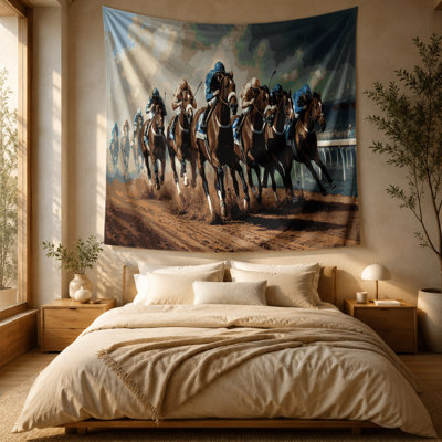 Tapisserie murale «Sports Horse Racing»