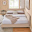Structure de lit capitonnée rembourrée, structure de canapé-lit avec dossier et accoudoirs confortables, lit pour chambre à coucher, salon, velours-1602039032