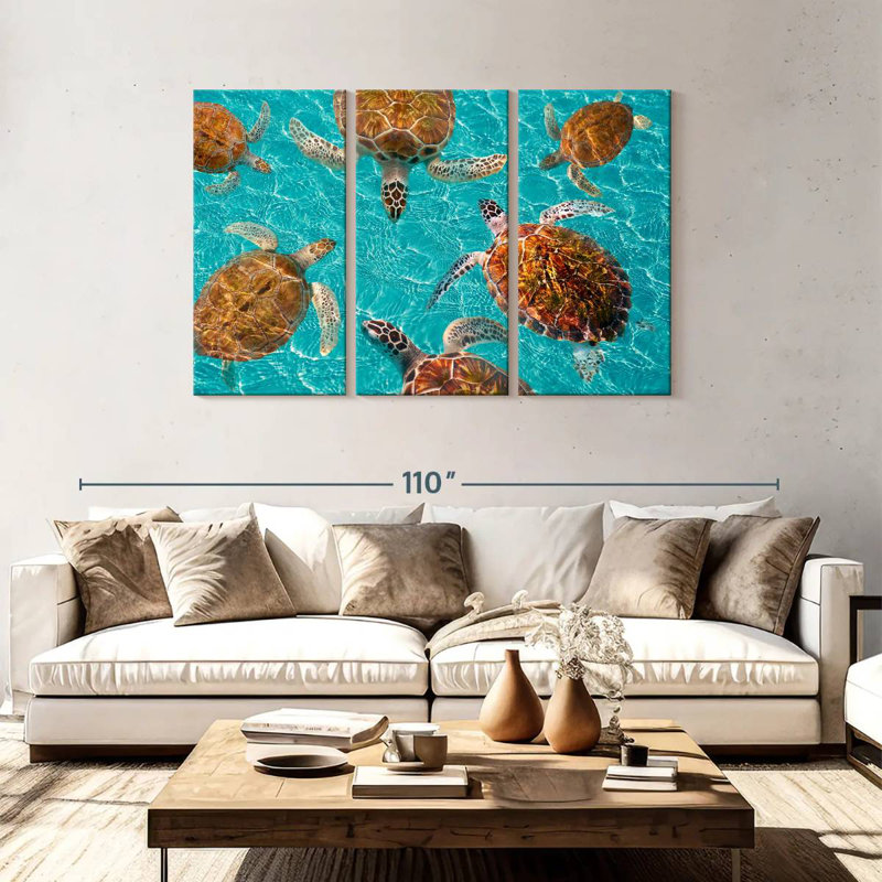 Brampt Turtles, 48" H x 74" W