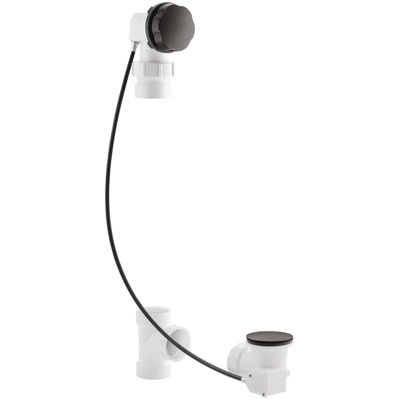 Drain de baignoire escamotable Clearflocable 27 "avec trop-plein