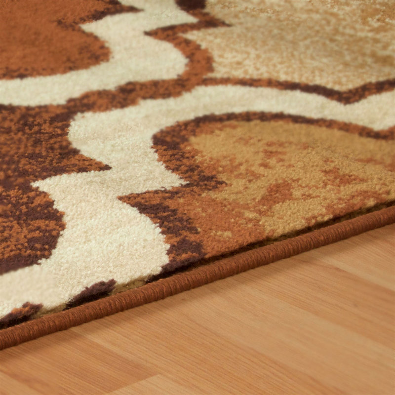 Tapis de couloir brun 8 pi 4 pièces