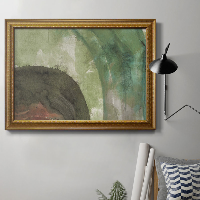 Serene Green I - peinture sur toile encadrée, H 24 po x l 36 po