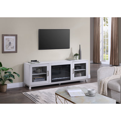 Console de meuble télé 70 po avec foyer et chauffage Sestrières