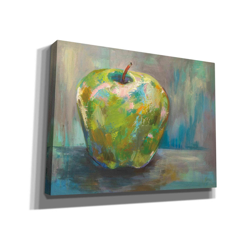 «Apple» par Jeanette Vertentes, art mural sur toile, H 12 po x l 16 po x P 0,75 po